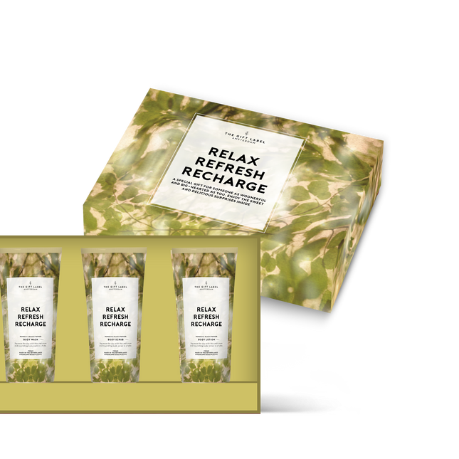 Body Care Giftbox - Relax, Refresh &amp; Recharge