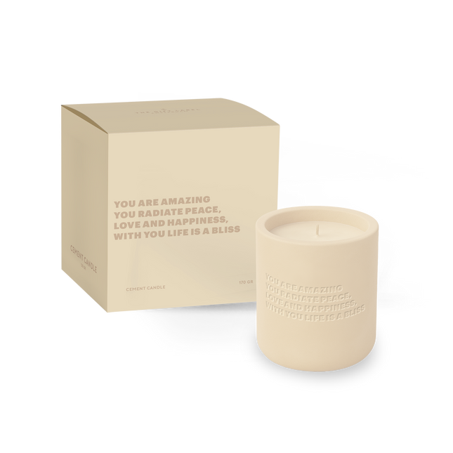 Cemented Candle 170gr - STUDIO - Your Vibes Are Amazing, You