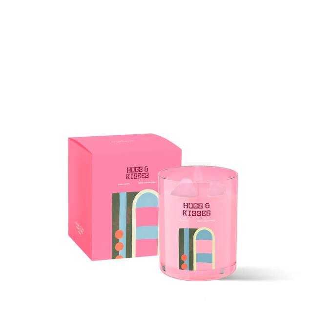 Crystal Candle 175gr - Hugs &amp; Kisses - Naturals - FW25