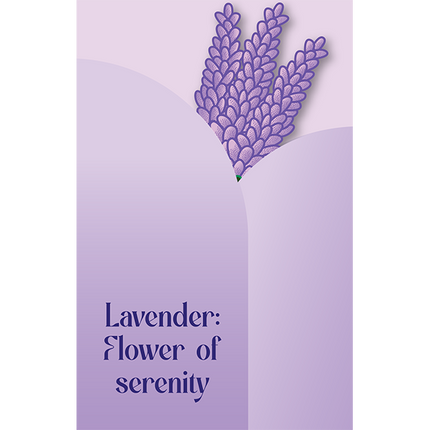 Cut-Out Cards - Lavender - Flower Of Serenity