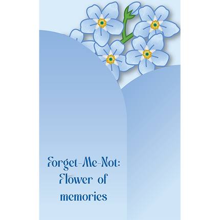 Cut-Out Cards - Forget-Me-Not - Flower Of Memories