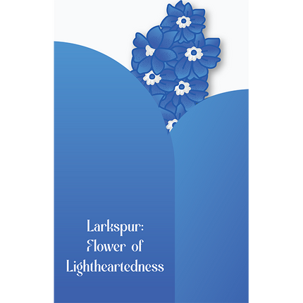 Cut-Out Cards - Larkspur - Flower Of Lightheartedness