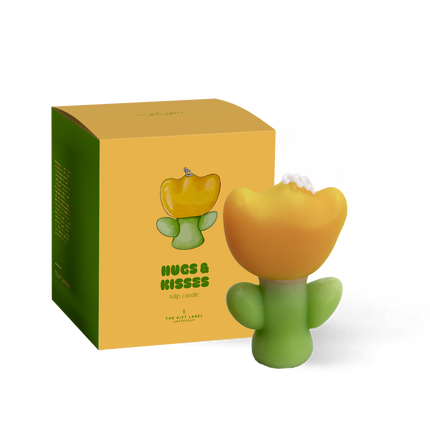 Tulip candle - Hugs &amp; Kisses