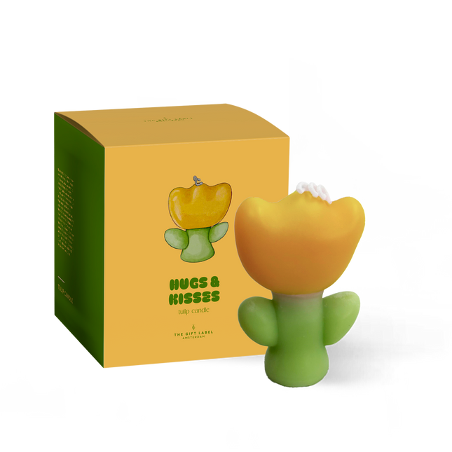Tulip candle - Hugs &amp; Kisses