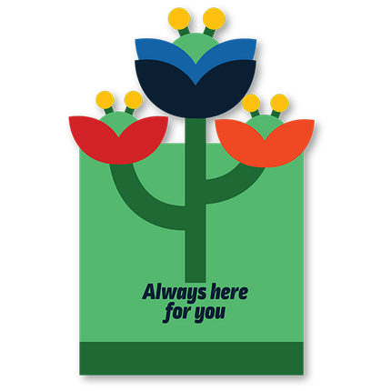 Cut Out Cards - Always Here For You