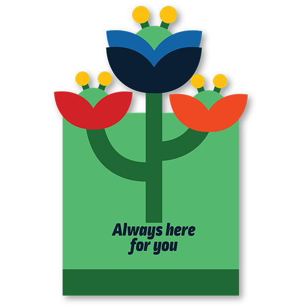 Cut Out Cards - Always Here For You