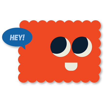 Cut-Out Cards - Hey!