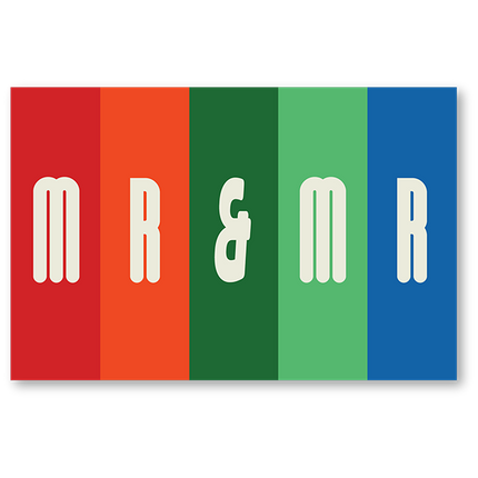 Cut-Out Cards - Mr &amp; Mr