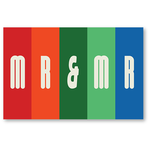 Cut-Out Cards - Mr &amp; Mr