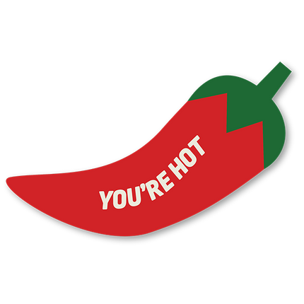 Cut-Out Cards - You're Hot