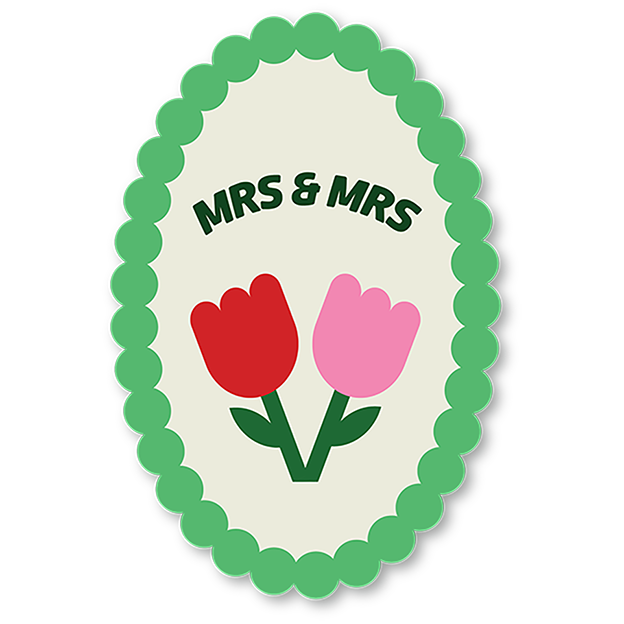 Cut-Out Cards - Mrs &amp; Mrs
