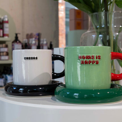 Mug &amp; Saucer - Cheers