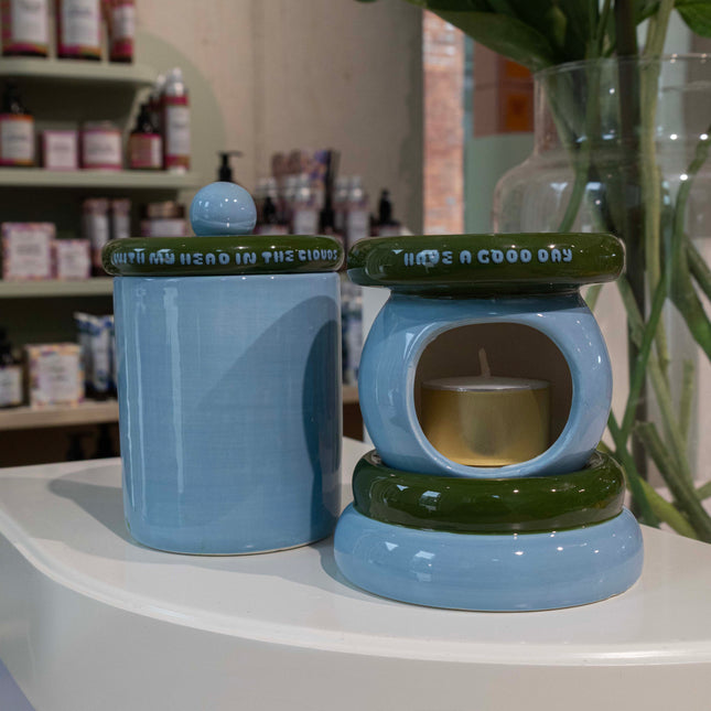 Cotton Pads Holder - With My Head In The Clouds