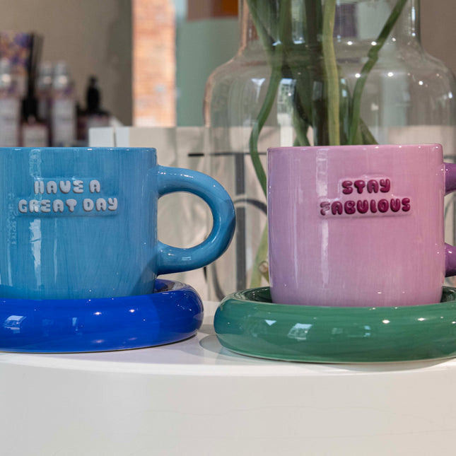 Mug &amp; Saucer - Stay Fabulous