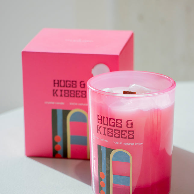 Crystal Candle 175gr - Hugs & Kisses - Naturals FW25