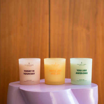 Frosted candle 170gr - STUDIO - Today Is Your Day