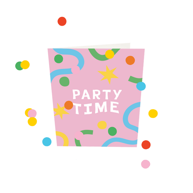 The Gift Label 1055571 - Confetti Cards - Party Time V3