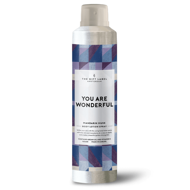 The Gift Label Body Lotion Spray 200ml - You Are Wonderful FW24