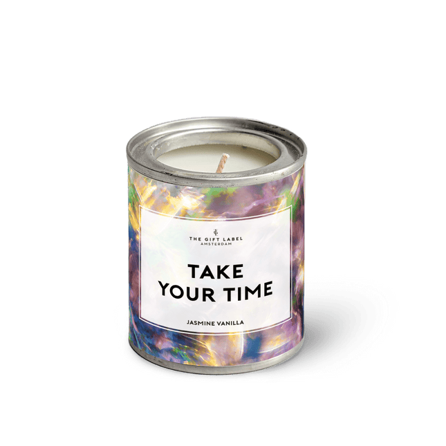 The Gift Label Candletin90gr - Take Your Time SS24 - Jasmine Vanilla