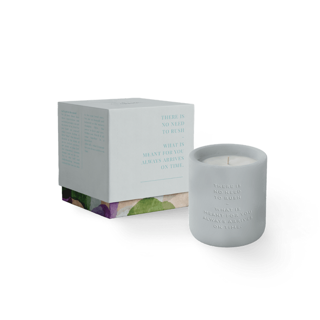 The Gift Label Cement candle - Blue