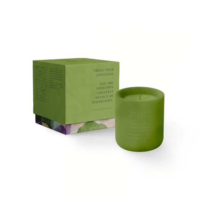 The Gift Label Cement candle - Green
