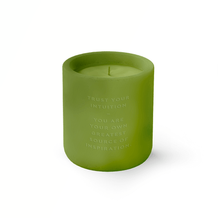 The Gift Label Cement candle - Green