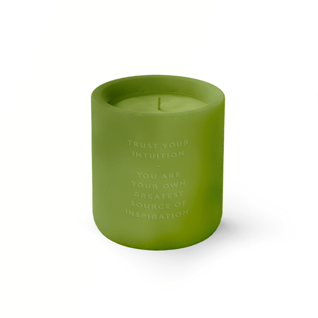 The Gift Label Cement candle - Green