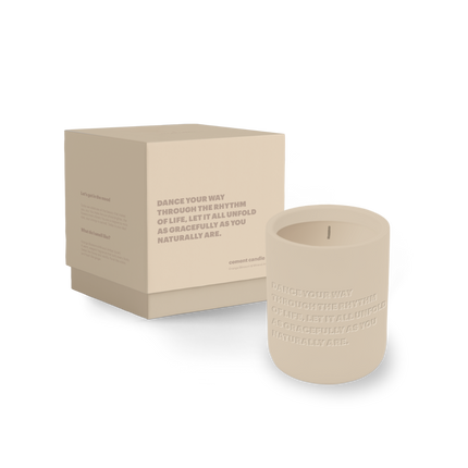 The Gift Label Cemented Candle 310gr - STUDIO - Dance Your Way Through The