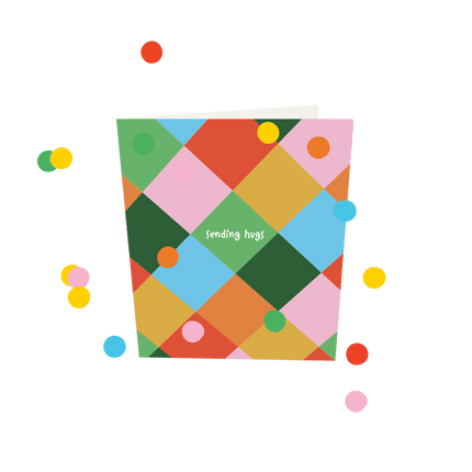 The Gift Label Confetti Cards - Sending Hugs V3