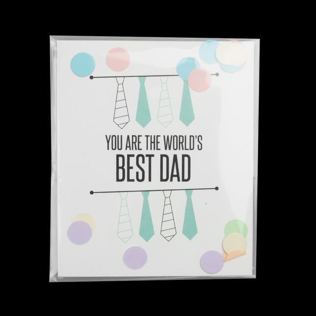 The Gift Label Confettikaart - Best dad