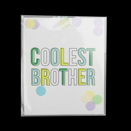 The Gift Label Confettikaart - Coolest brother