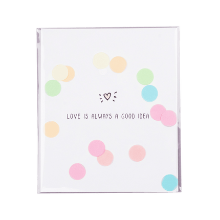 The Gift Label Confettikaart - Love is always