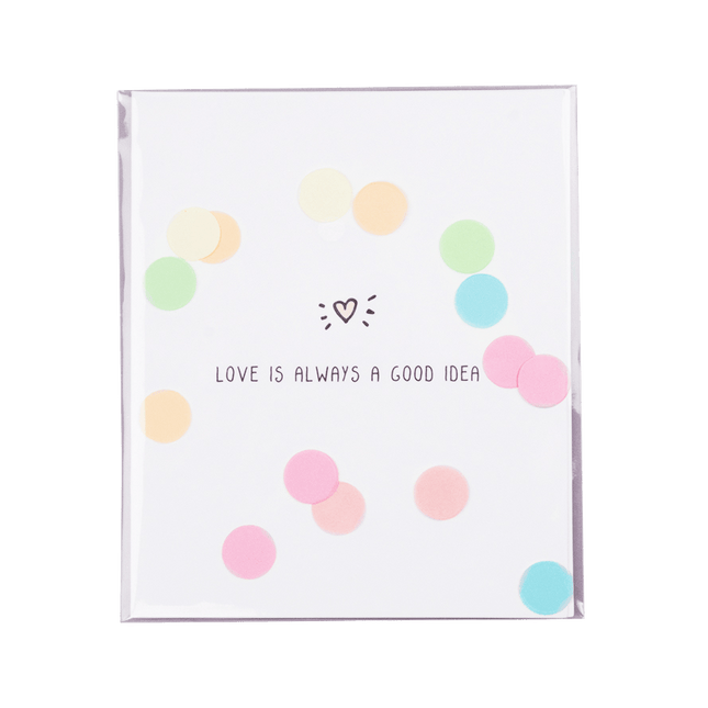 The Gift Label Confettikaart - Love is always