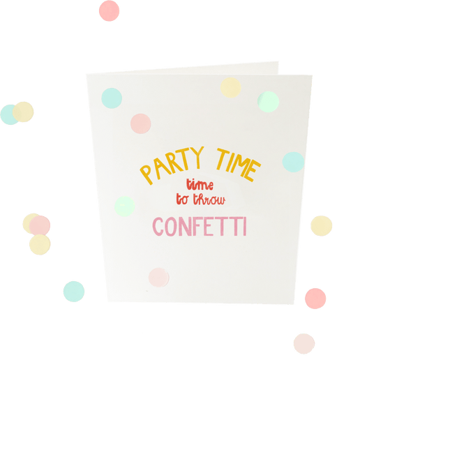 The Gift Label Confettikaart - Party time