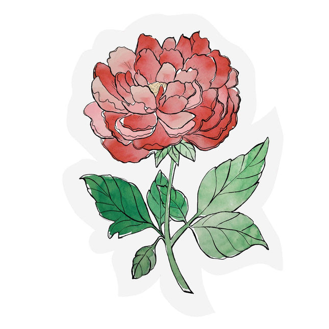 The Gift Label Cut-out card - Flower