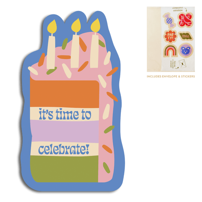 The Gift Label Cut-Out Cards - Cake - It's Time To Celebrate