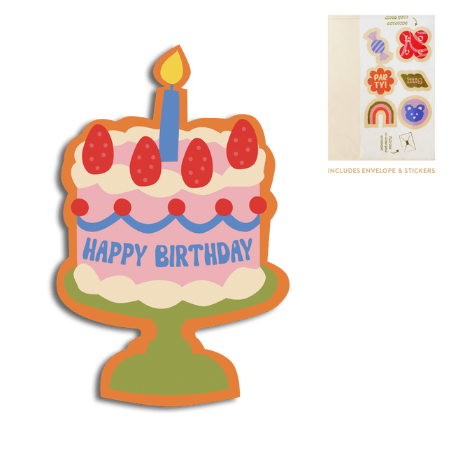 The Gift Label Cut-out cards - Happy birthday