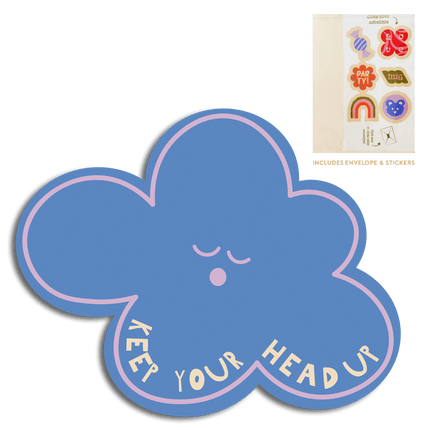 The Gift Label Cut-Out Cards - keep your head up