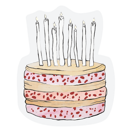 The Gift Label Cut-out kaart - Cake