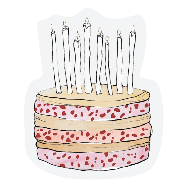 The Gift Label Cut-out kaart - Cake