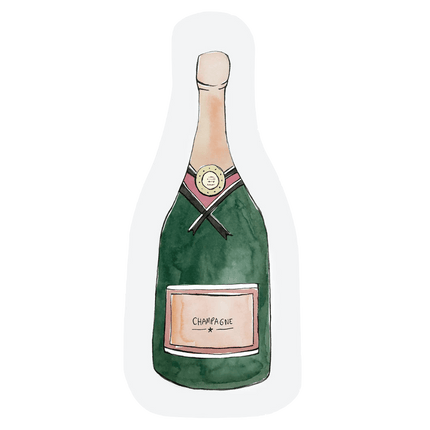 The Gift Label Cut-out kaart - Champagne