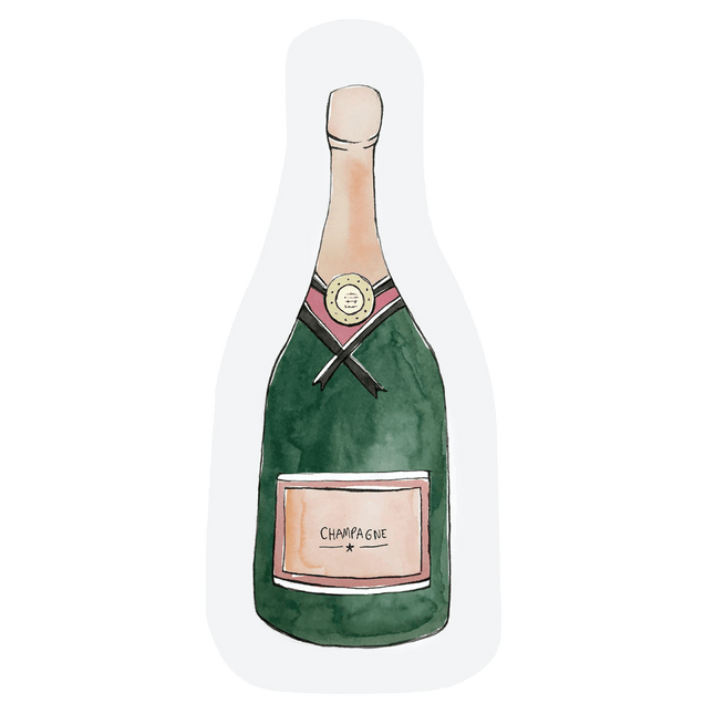 The Gift Label Cut-out kaart - Champagne
