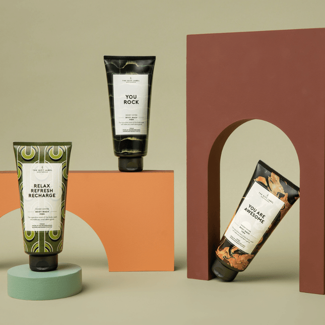 The Gift Label Douchegel mannen - Relax, refresh, recharge