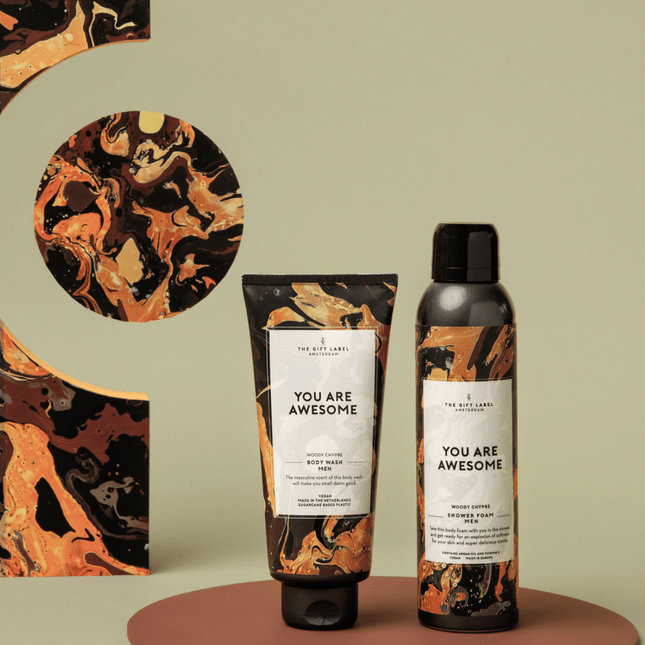The Gift Label Doucheschuim mannen - You are awesome