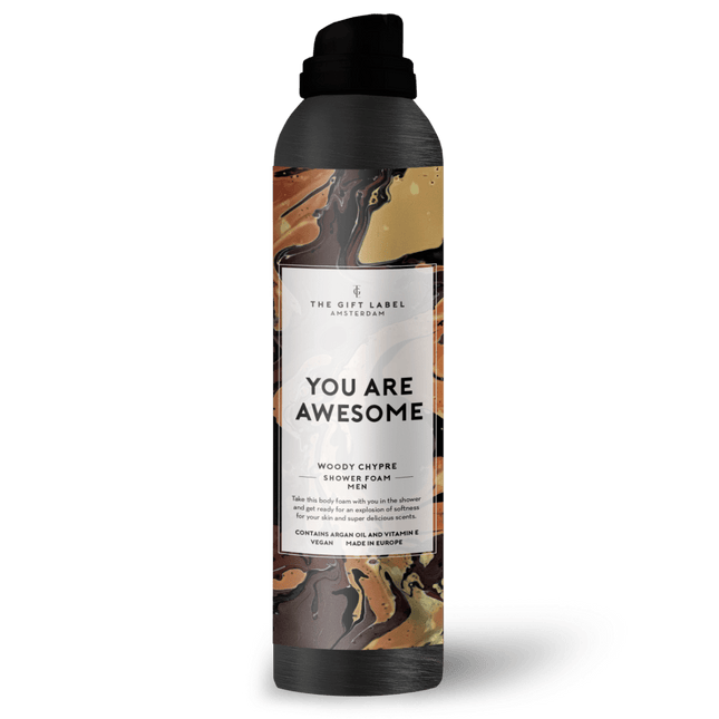 The Gift Label Doucheschuim mannen - You are awesome