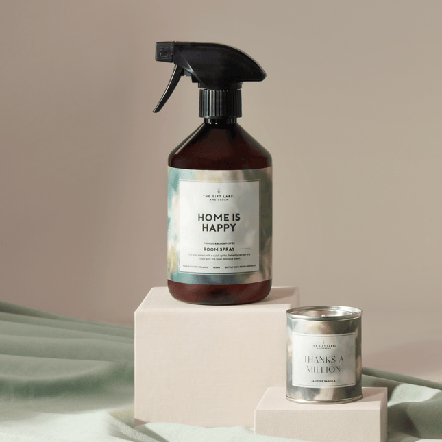 The Gift Label Geurkaars in blik - Thanks a million - Jasmine vanilla
