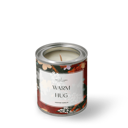 The Gift Label Geurkaars in blik - Warm hug - Fresh cotton