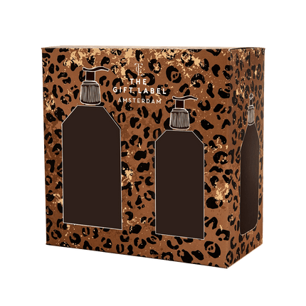 The Gift Label Gift box - Leopard print (empty)