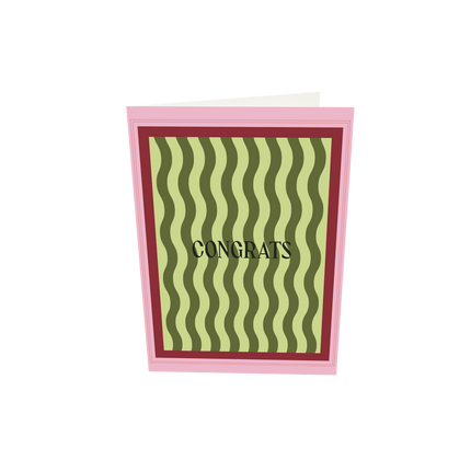 The Gift Label Greeting card - Congrats
