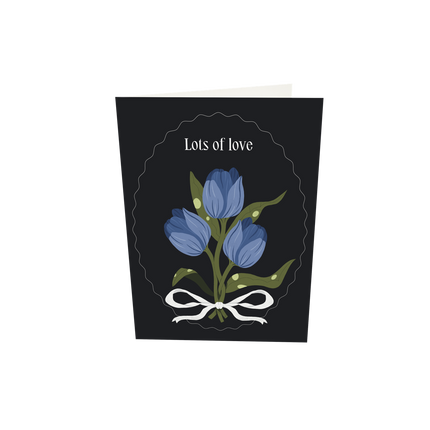 The Gift Label Greeting card - Lots Of Love